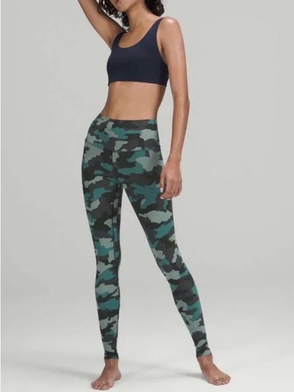 Lululemon Align Pant Heritage 365 Camo Tidewater Teal Multi 28" Inseam